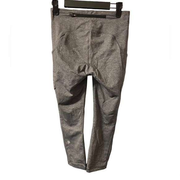 LULULEMON SPEED UP CROP 21” HEATHERED BLACK - Picture 2 of 5